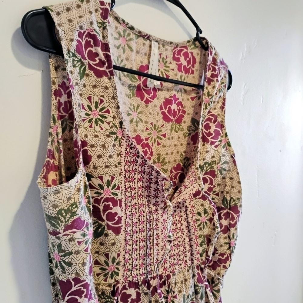 High Sierra Floral Print Sleeveless Blouse. Size L.  C104​​​​​ - Picture 4 of 9